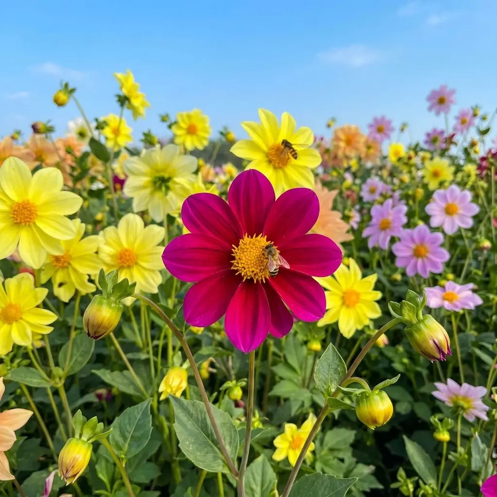 Dahlia Tall Star Mixed Color