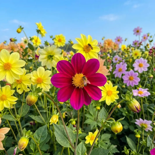 Dahlia Tall Star Mixed Color